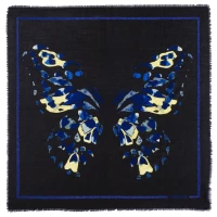 Wool scarf butterfly