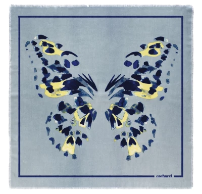 Foulard laine papillon