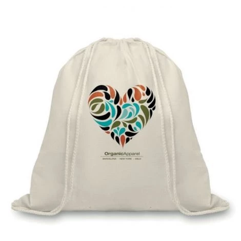 Organic drawsting bag  37 x 47 cm