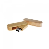 Clé usb bambou pivotante