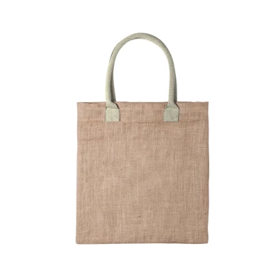 Sac coton & jute 38 x 41 cm