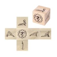 Jeu de yoga de bois