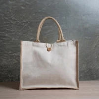 Sac Jute & Coton 40 x 33 x16 cm