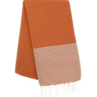 Fouta nid d\'abeille personnalisable