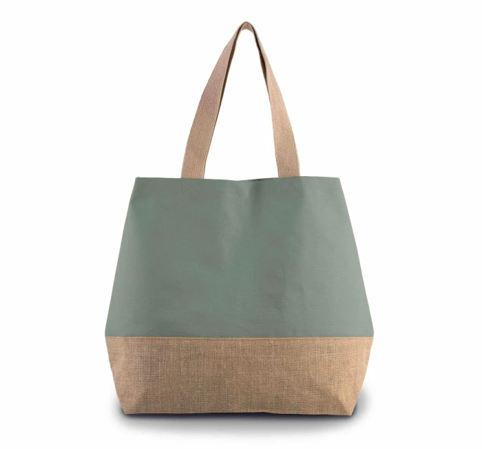 Sac jute et coton 53 x 40 x 15 cm