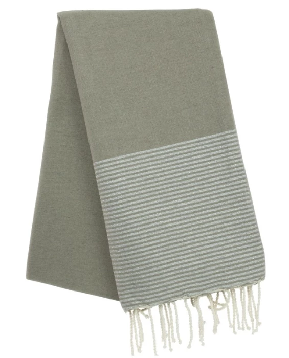 Fouta nid d\'abeille et lurex