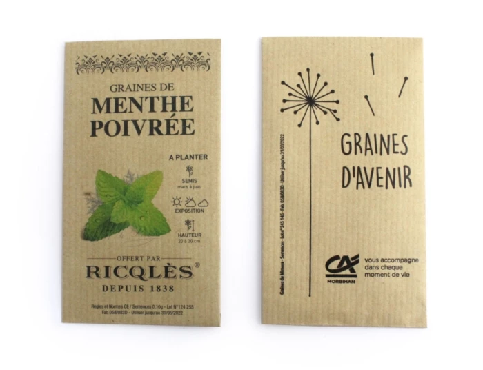 Sachet de graines en kraft