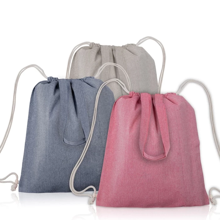 Sac coton recylé double anses 38 x 42 cm