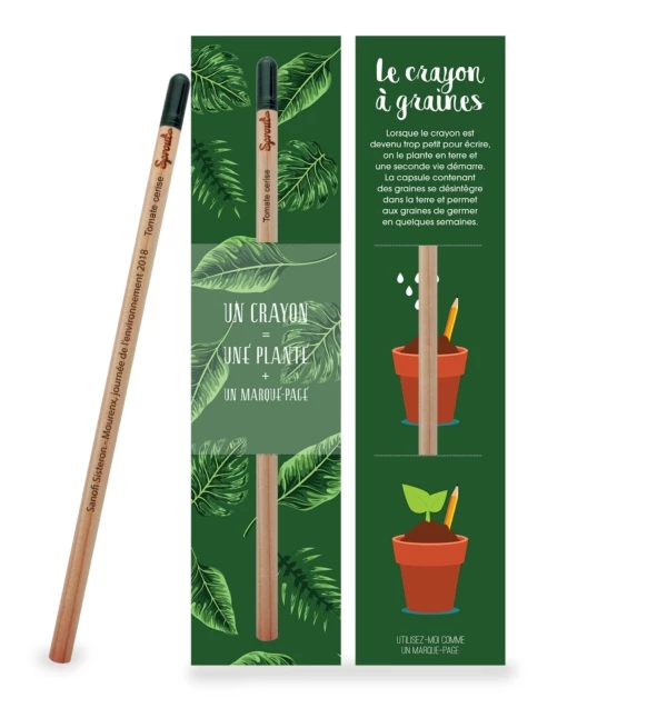 Crayon papier à graines à planter