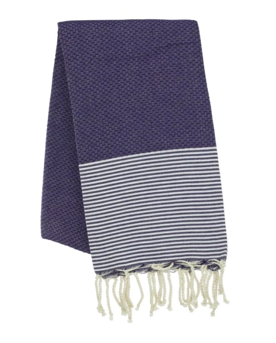 Fouta nid d\'abeille personnalisable