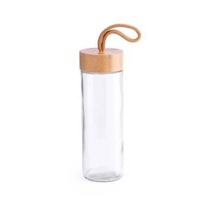 Bouteille verre & bambou 420ml