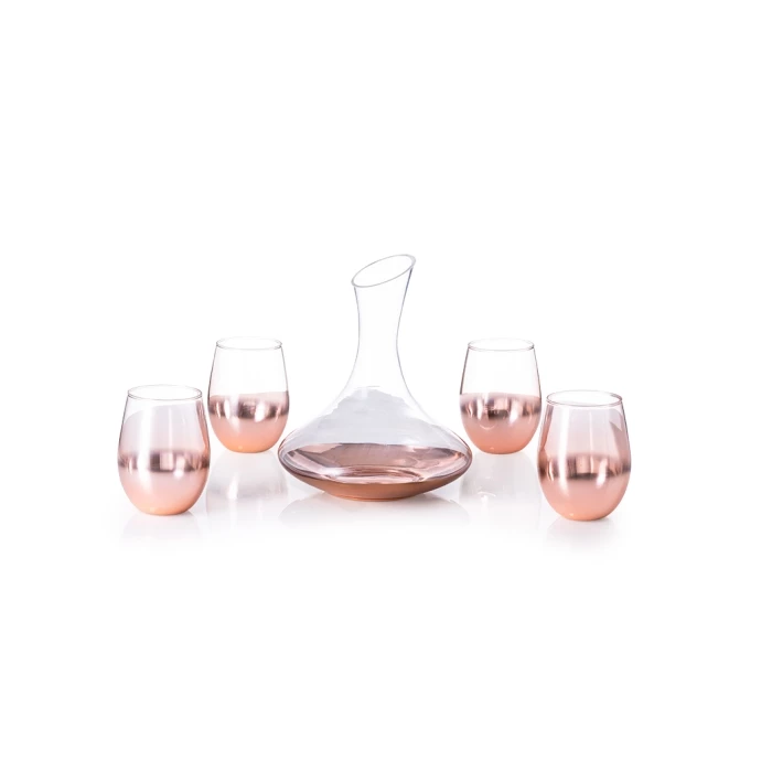 Wine set  of glasses & decanter