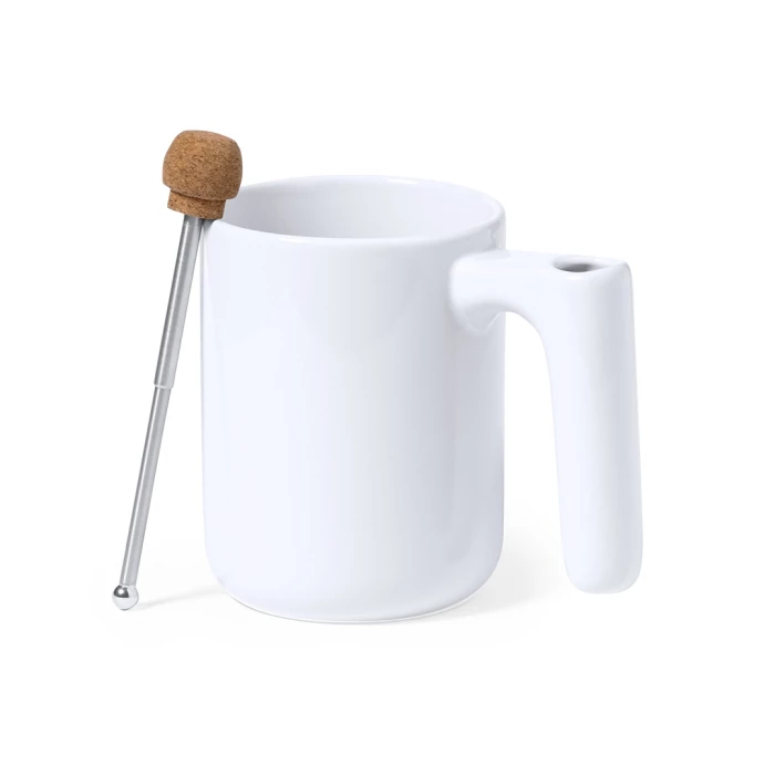 Mug céramique 500ml, agitateur extensible