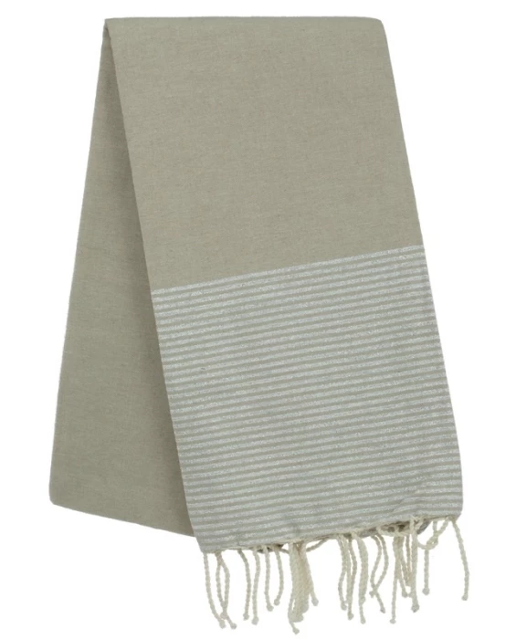 Fouta nid d\'abeille et lurex