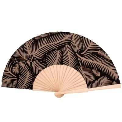 Wooden fan leaf pattern