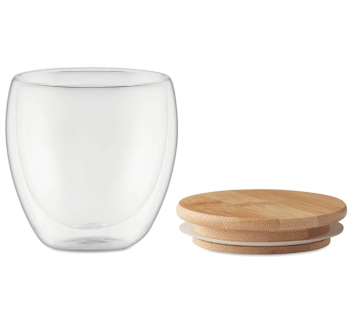 Verre borosilicate double paroi 250ml-Objets publicitaires