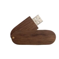 Clé usb pivotante en bois