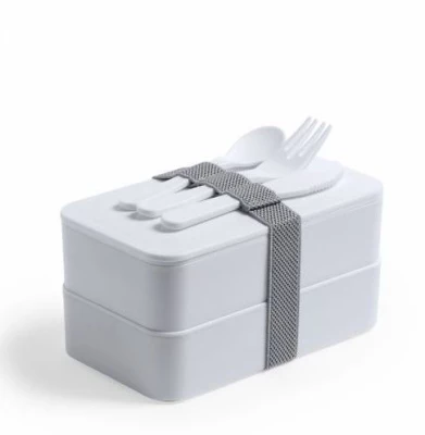 Double lunch box antibactérien