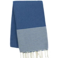 Fouta nid d\'abeille personnalisable