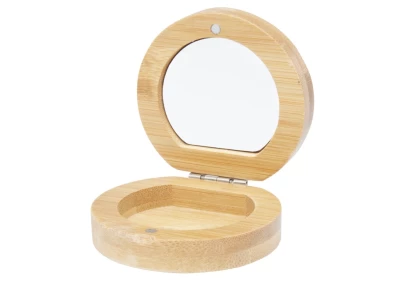 Miroir de poche bambou
