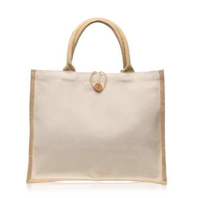 Sac Jute & Coton 40 x 33 x16 cm