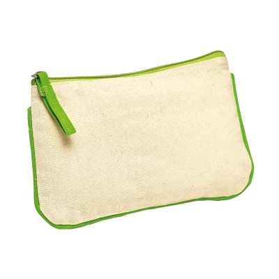 Trousse coton contour couleur 21,5 x 13 cm