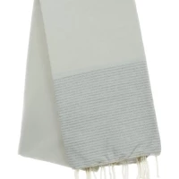 Fouta nid d\'abeille et lurex