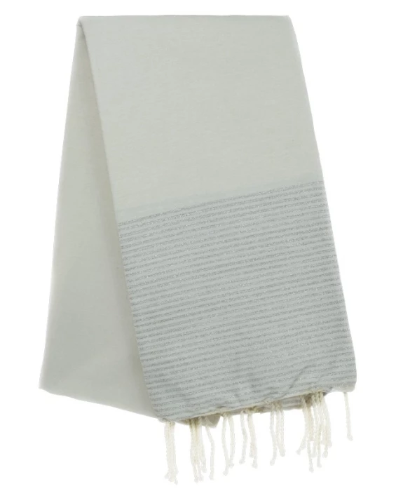 Fouta nid d\'abeille et lurex