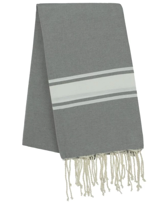 Fouta tissage à plat avec franges