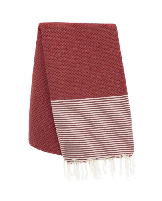 Fouta nid d\'abeille personnalisable