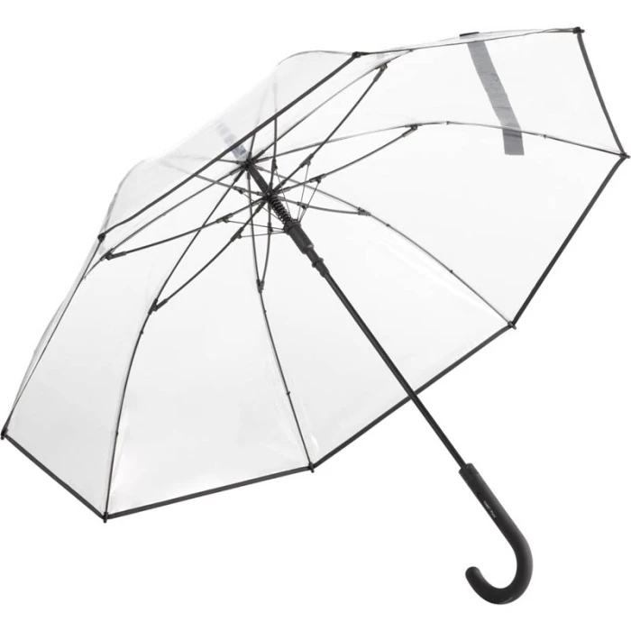 Parapluie transparent bordures colorées Ø105 cm