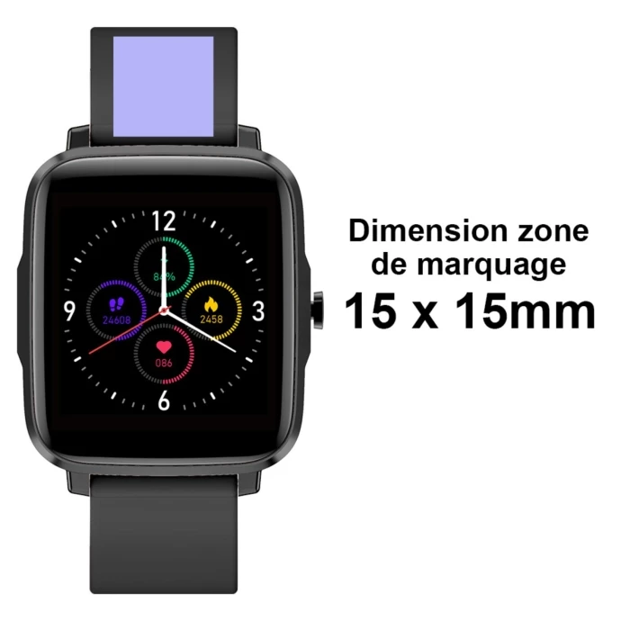 Touch screen connected watch