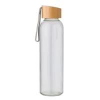 Bouteille 600ml verre & bambou
