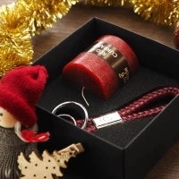 Candle & keyring gift box
