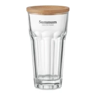 Glass & bamboo lid 300ml