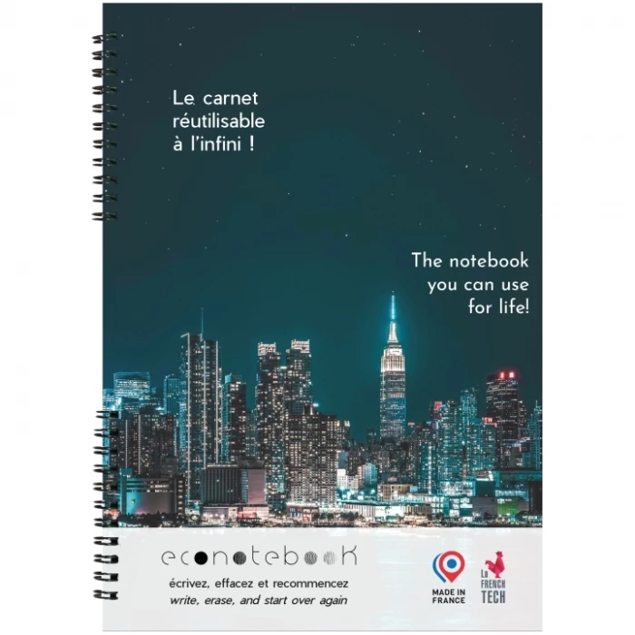 Reusable A4 notebook made France 