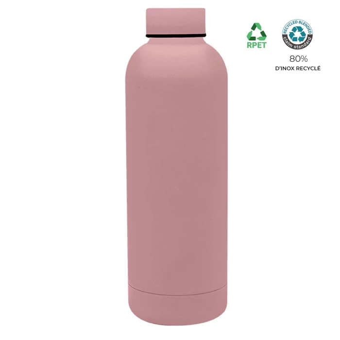 Recycled inox bottle 500ml-1% for the planet