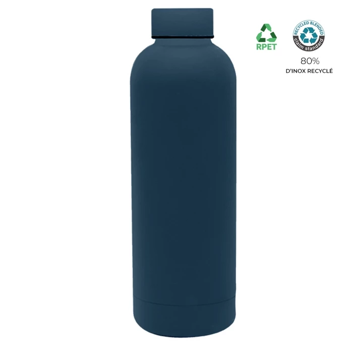 Recycled inox bottle 500ml-1% for the planet