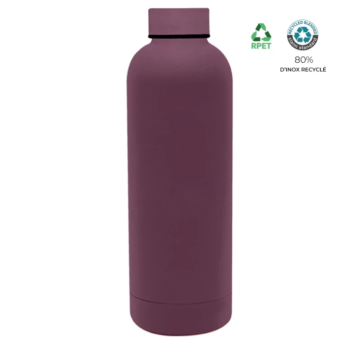 Recycled inox bottle 500ml-1% for the planet