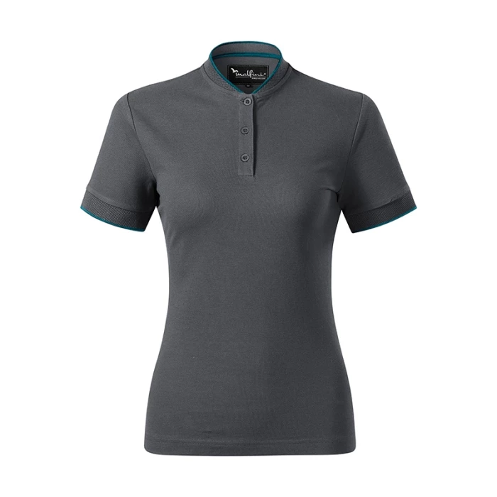 Polo femme col bombardier 