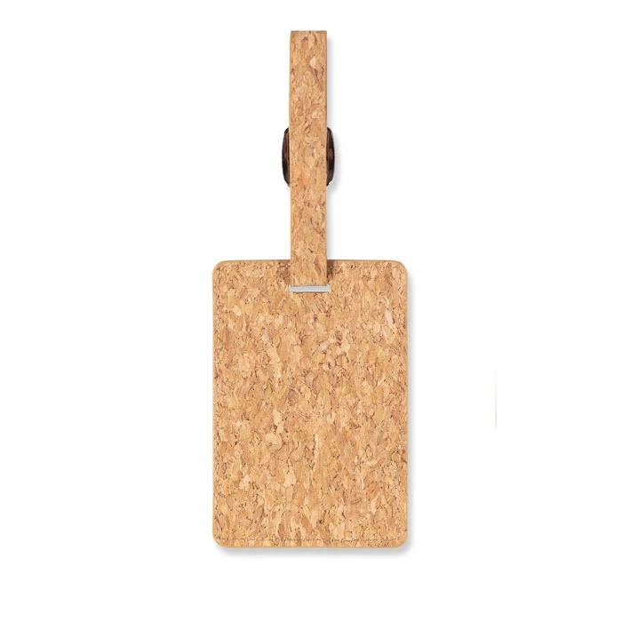 Cork luggage tag