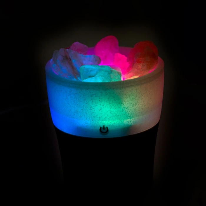 Aromatic diffuser salt & lavander & led