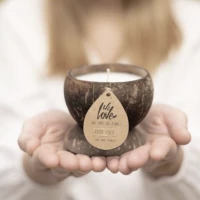 Natural coconut candle