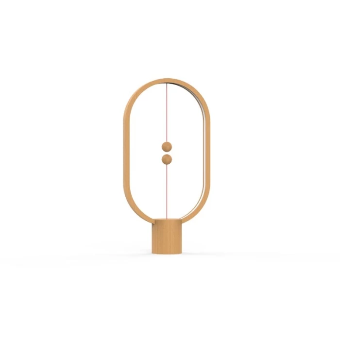 Lampe balance bambou design