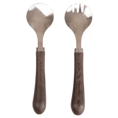 Wooden salad servers