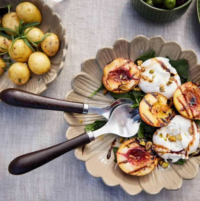 Wooden salad servers