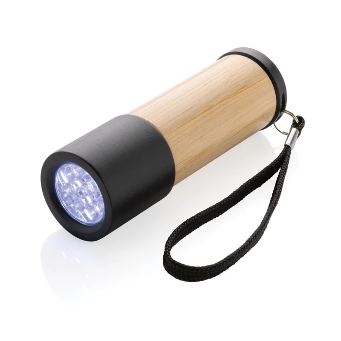 Lampe torche en bambou et plastique recyclé RCS