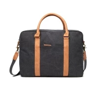 Recycled canvas laptop bag