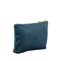 Recycled velvet pouch 18 x 13,5 x 4 cm