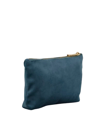 Recycled velvet pouch 18 x 13,5 x 4 cm